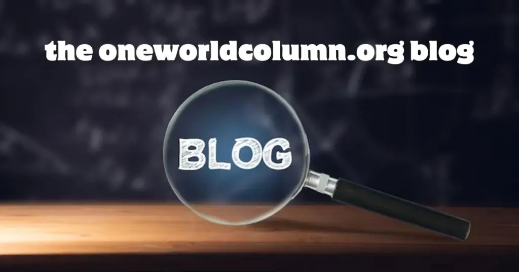 The Oneworldcolumn.org Blog: A Beacon for Sustainable Journalism and Activism